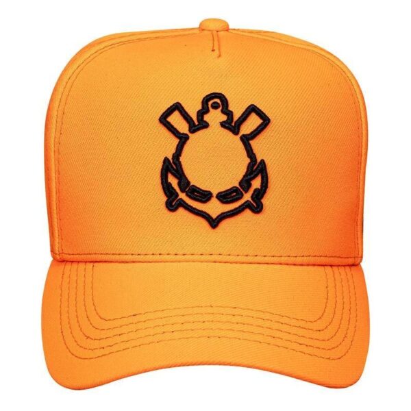 Boné Snapback Laranja Logo Timão Alto Relevo