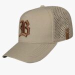 Boné Trucker Laser Bege Logo Marrom - Image 2