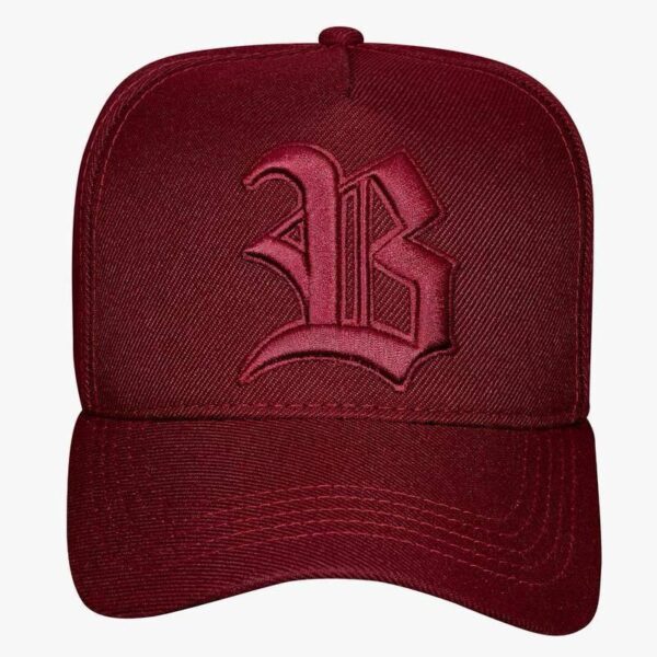 Boné Snapback Vinho Contra Aba Blessed