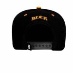 Boné Snapback Suede Preto Aba Laranja Ten Years - Image 3