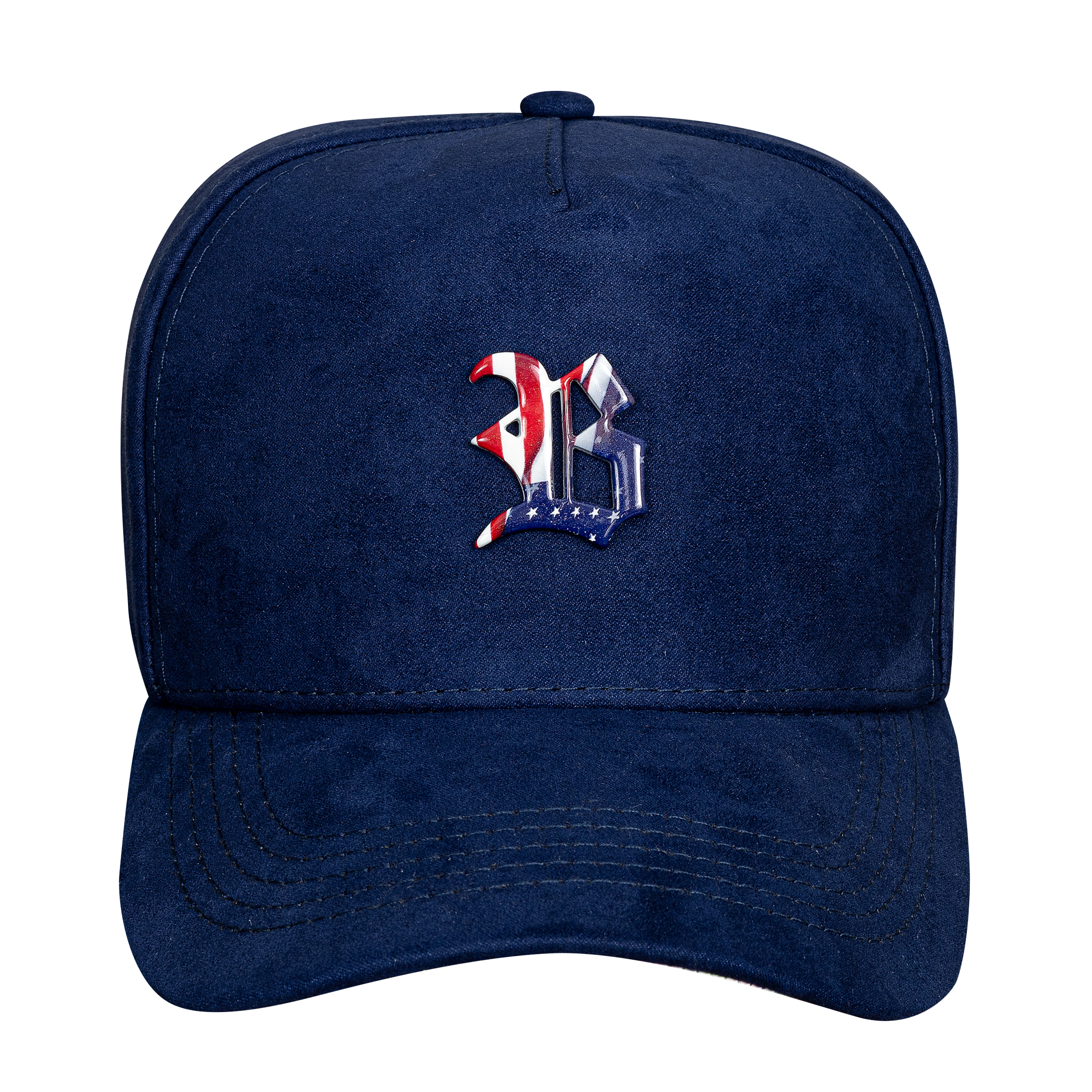 93875-1 Bone Snapback Azul Marinho Suede USA - Image 1