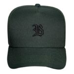 Bone Snapback  Basic Verde Musgo Logo Preto