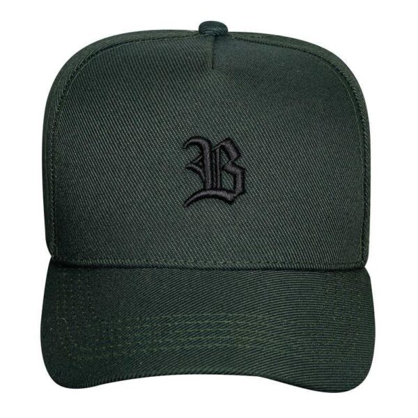 Bone Snapback  Basic Verde Musgo Logo Preto