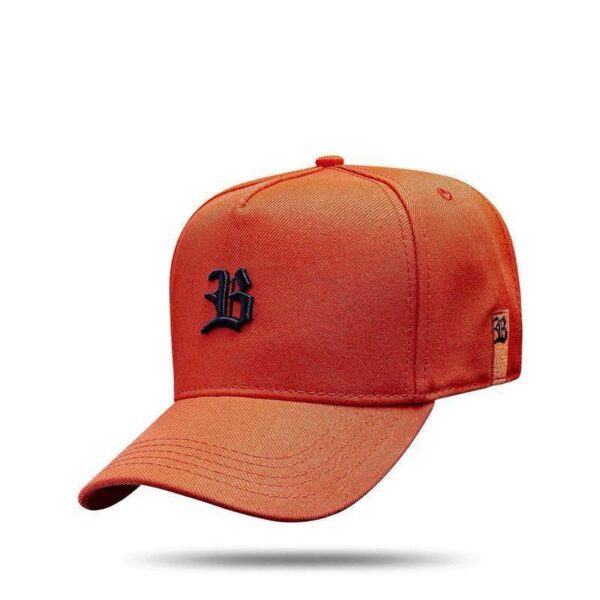 Boné Snapback Basic Laranja Logo Preto