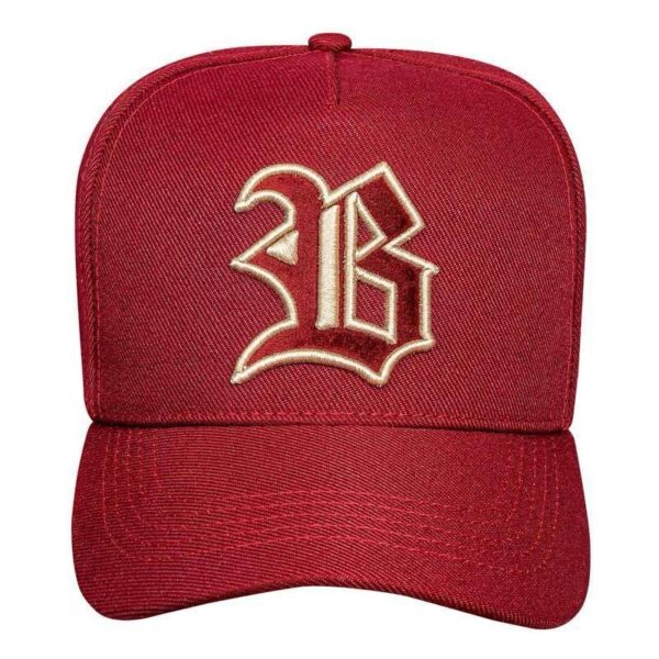 Boné Snapback Vinho Contour Veludo