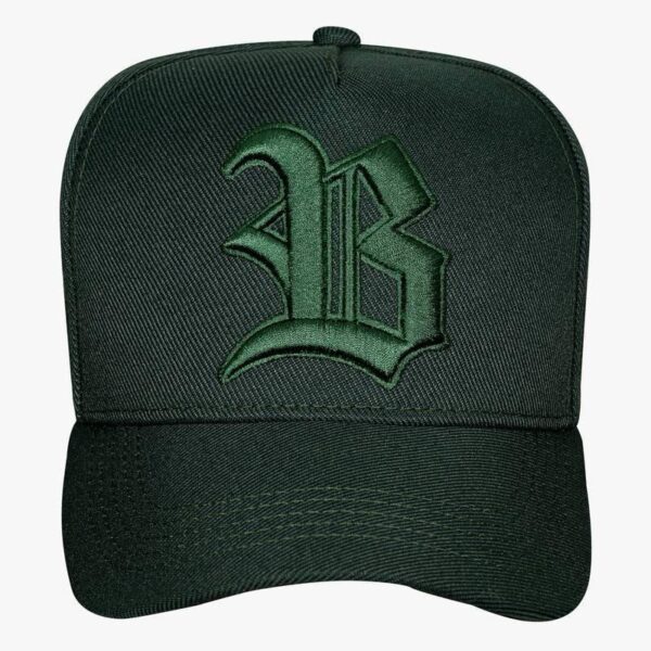 Boné Snapback Verde Musgo Contra Aba Blessed