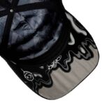 Boné SnapBack Preto Paint Cinza - Image 2