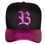 Bone Snapback Preto Star Shine Rosa