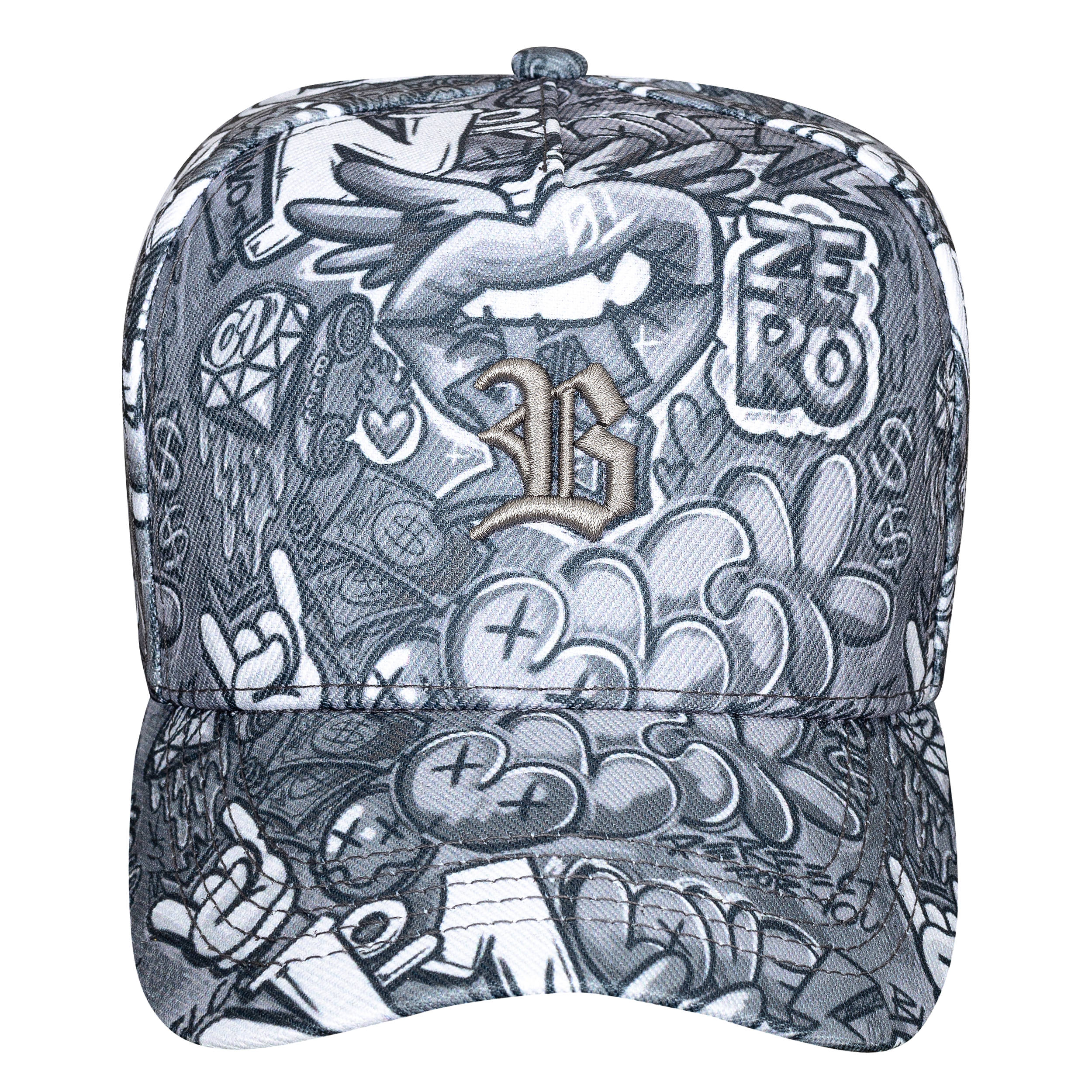 B01 Bone Snapback Zero One Gray Kids - Image 1