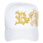 Bone Snapback Golden Dragon Branco