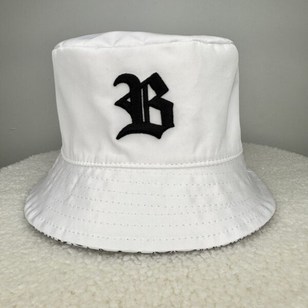 Bucket Hat White  Double Side